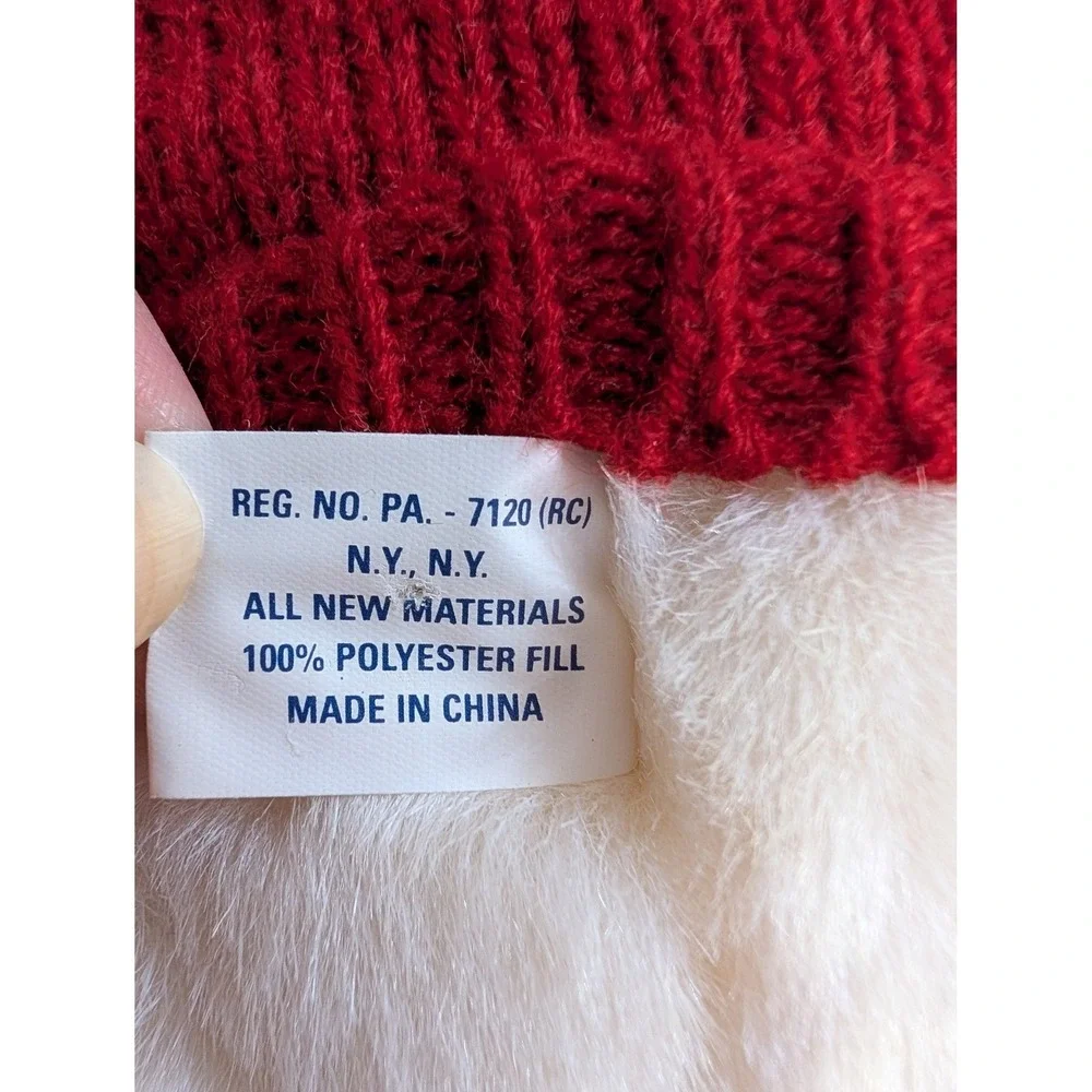 Vintage Ralph Lauren Polo Bear 1999 Red‎ Snowflake Sweater Polo 2000 Plush 17